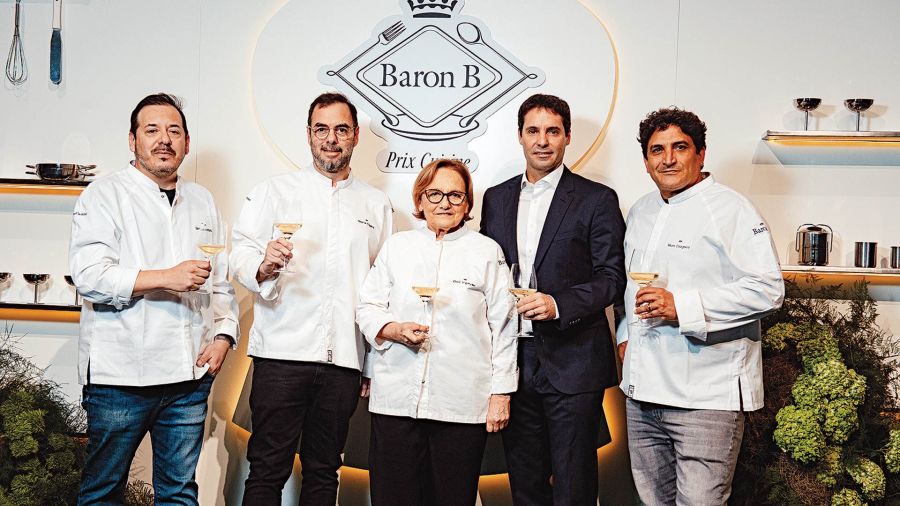 Gonzalo Aramburu, Gabriel Oggero, Dolli Irigoyen, Pablo Landaburu y Mauro Colagreco