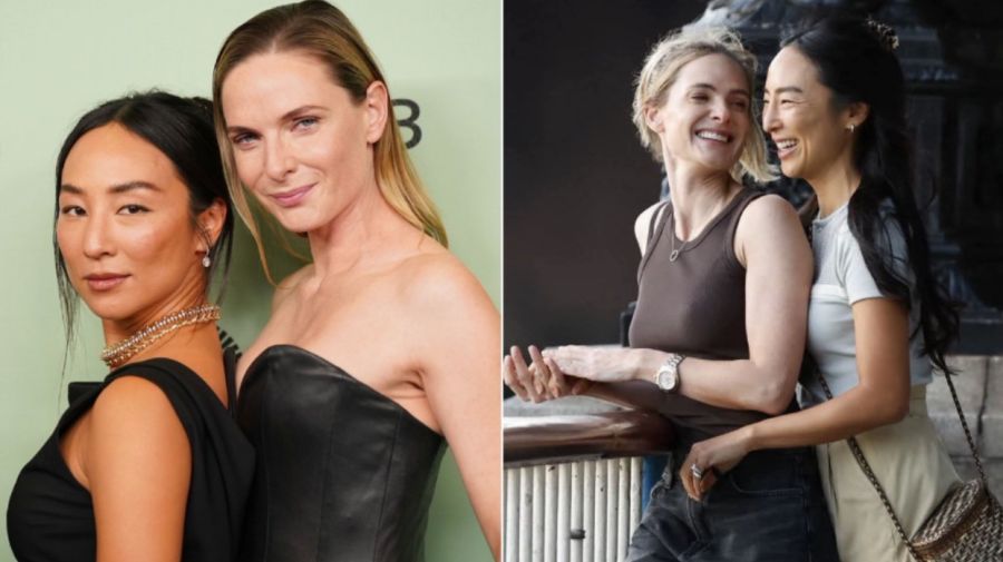 Greta Lee y Rebecca Ferguson