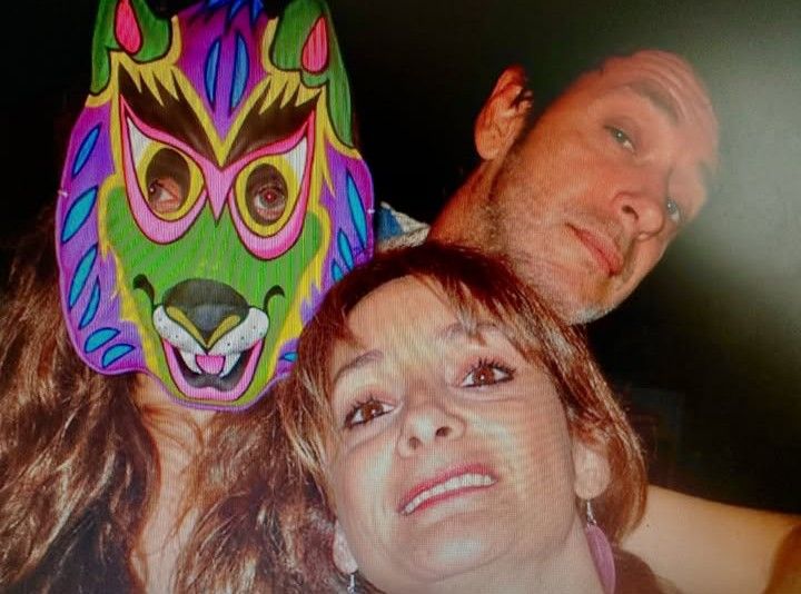 Gustavo Cerati junto a su hermana Laura Cerati