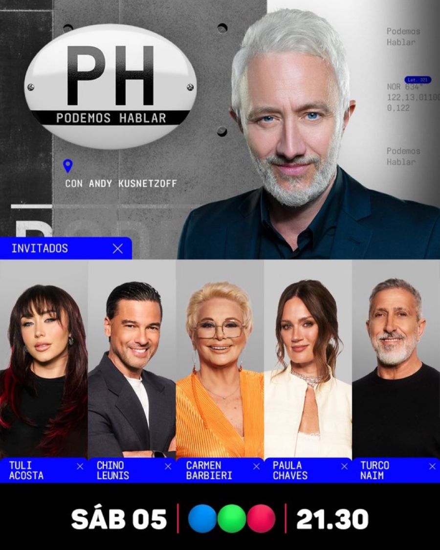 Los invitados de PH, Podemos Hablar para este sábado 5 de septiembre con la conducción de Andy Kusnetzoff