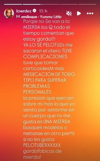 Lowrdez Fernández sobre las críticas hacia su cuerpo
