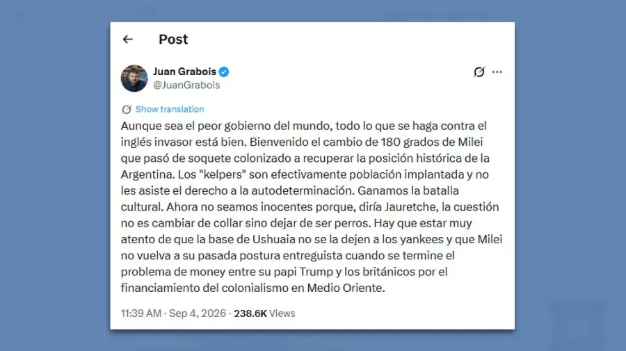 Posteo Juan Grabois