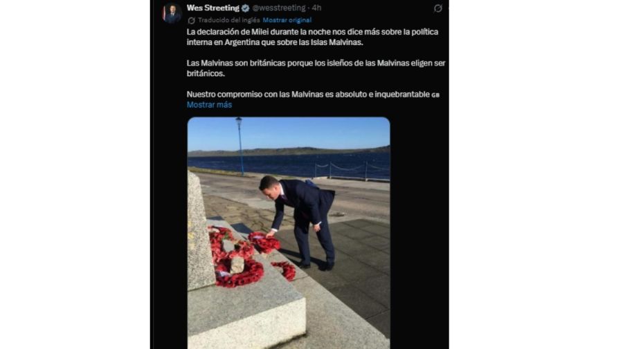 Wes Streeting sobre Malvinas
