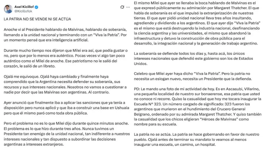 Axel Kicillof X 04092026