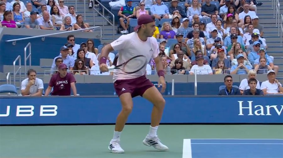 'Fran' Cerúndolo, en su batalla contra Fritz en el Abierto de los Estados Unidos.