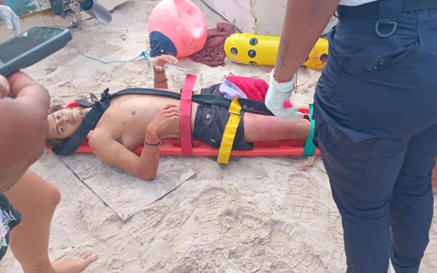Stavros Floros, concursante de Survivor Grecia, tras su accidente