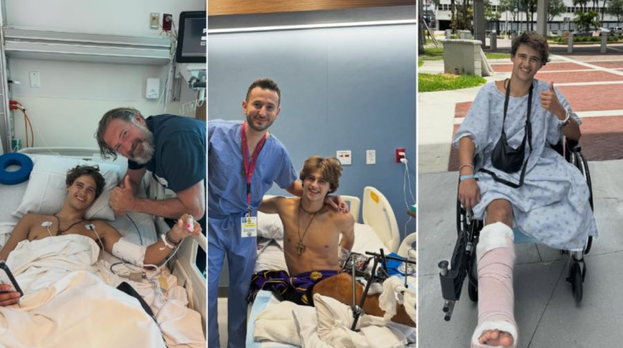 Stavros Floros, concursante de Survivor Grecia, tras su accidente
