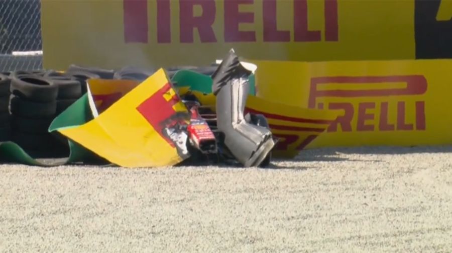 Accidente de Charles Leclerc