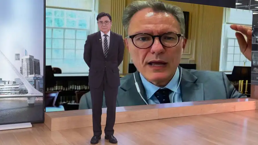 Luciano Fioridi, con Jorge Fontevecchia en Periodismo Puro.