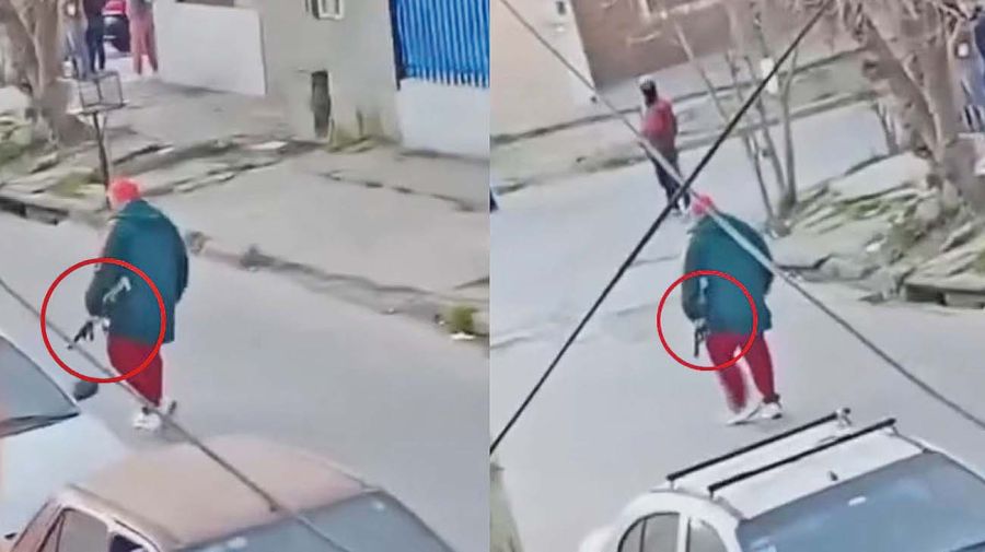 Narco y amo del barrio. La imagen muestra a un prestamista que forma parte de la usura de la droga en el Conurbano, seguido por la policía de San Isidro.. 