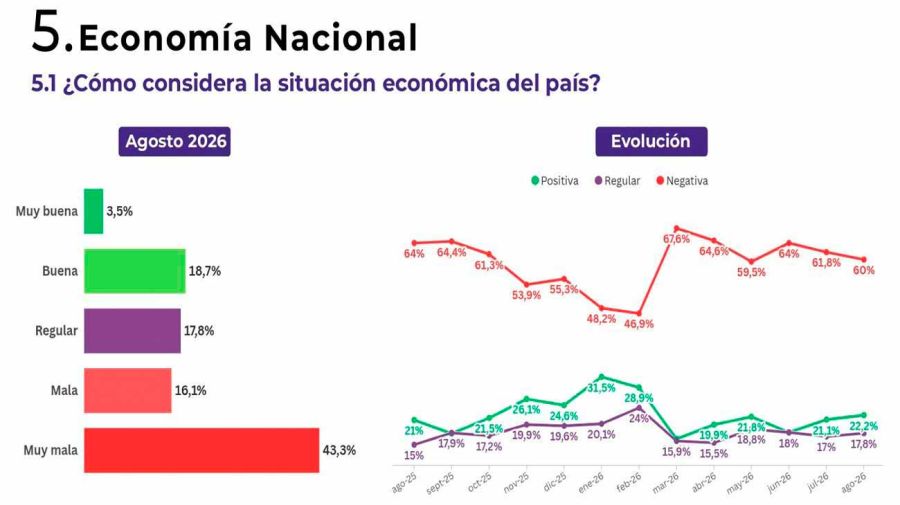 Encuesta preocupaciones económicas pensando en 2027