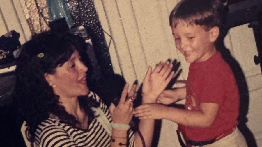 Gilda y su hijo, Fabricio Cagnin 