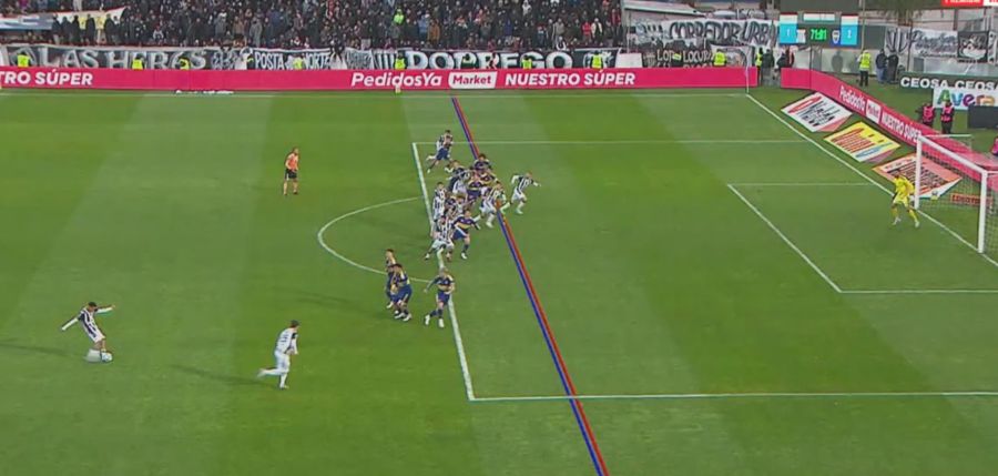 Trazado Gimnasia vs Boca