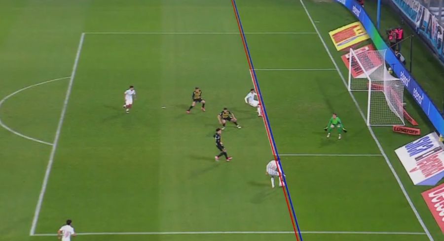 Trazado Racing vs Atlético