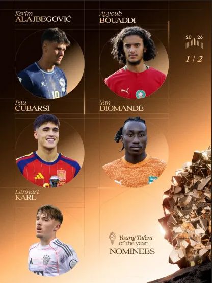 Balón de Oro 2026 - Todos los nominados