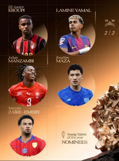 Balón de Oro 2026 - Todos los nominados