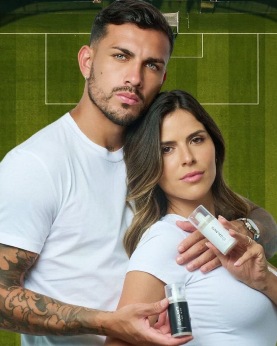 Camila Galante y Leandro Paredes