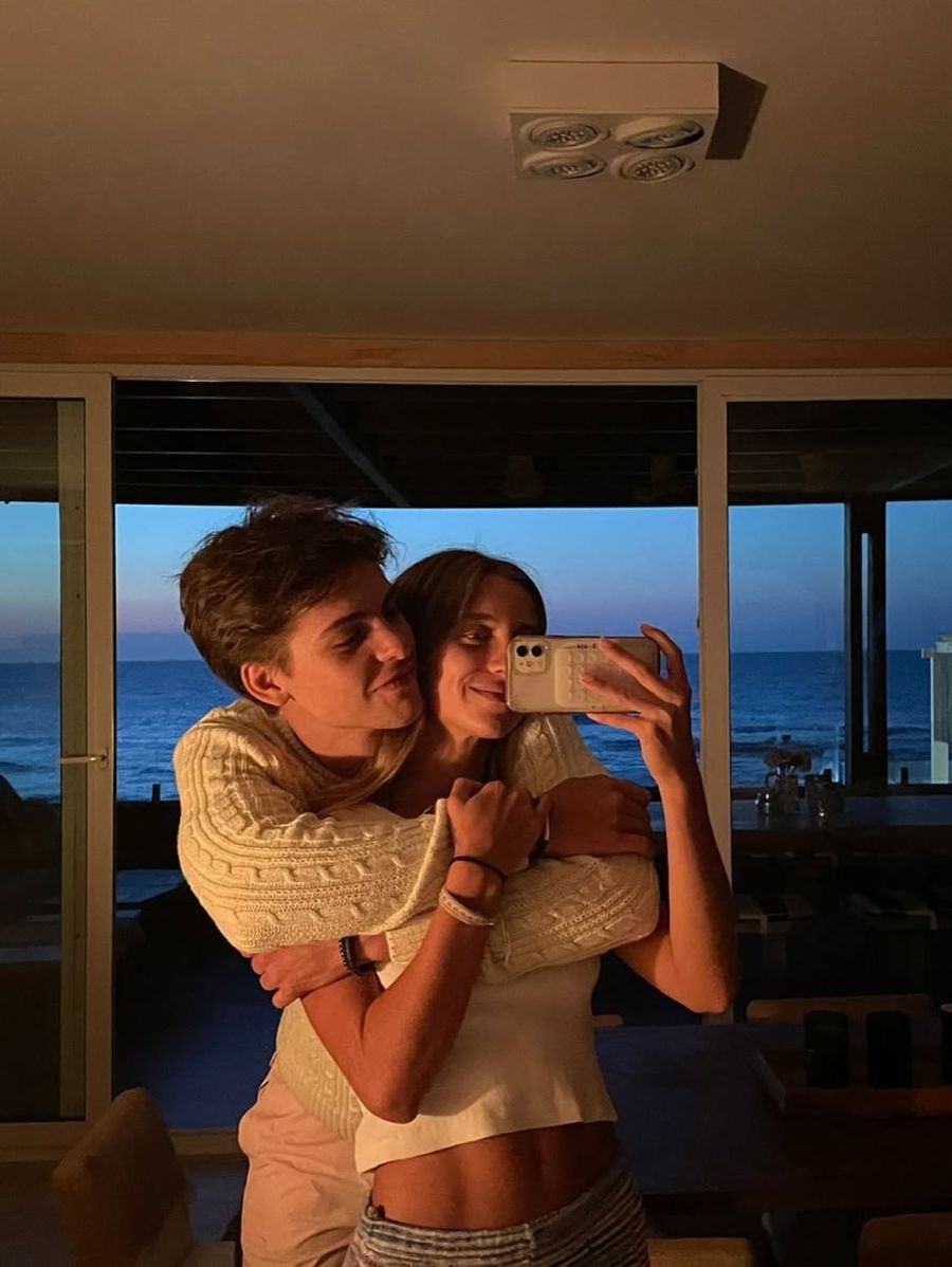 Benicio Gravier y su novia Lola