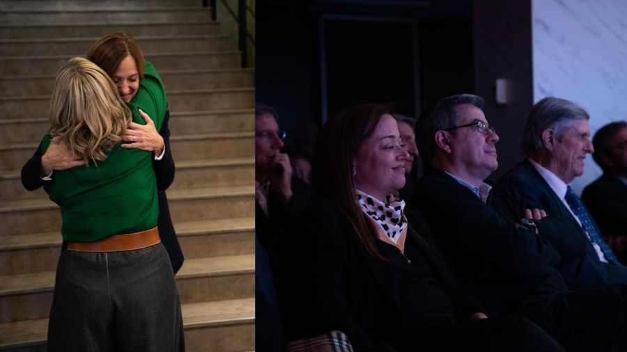 Dirigentes K en el acto homenaje a De La Sota