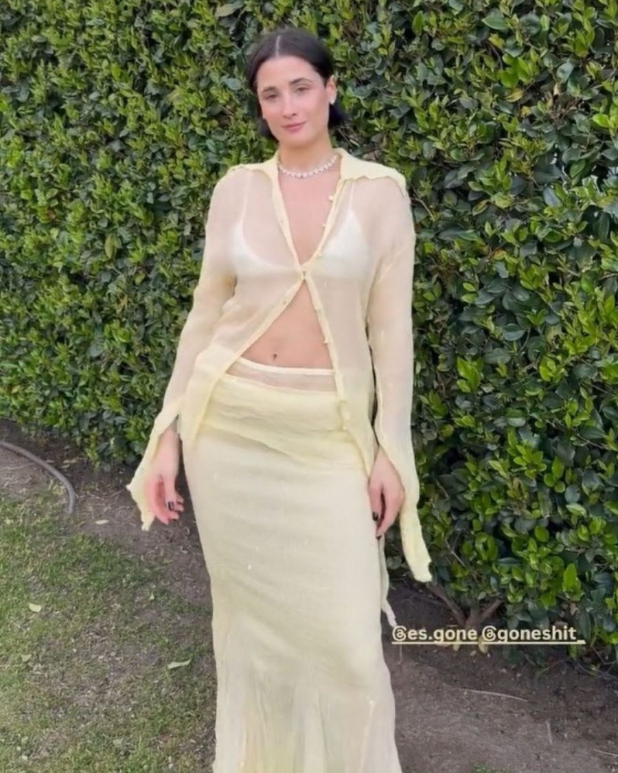 El look con transparencias de Flor Torrente 
