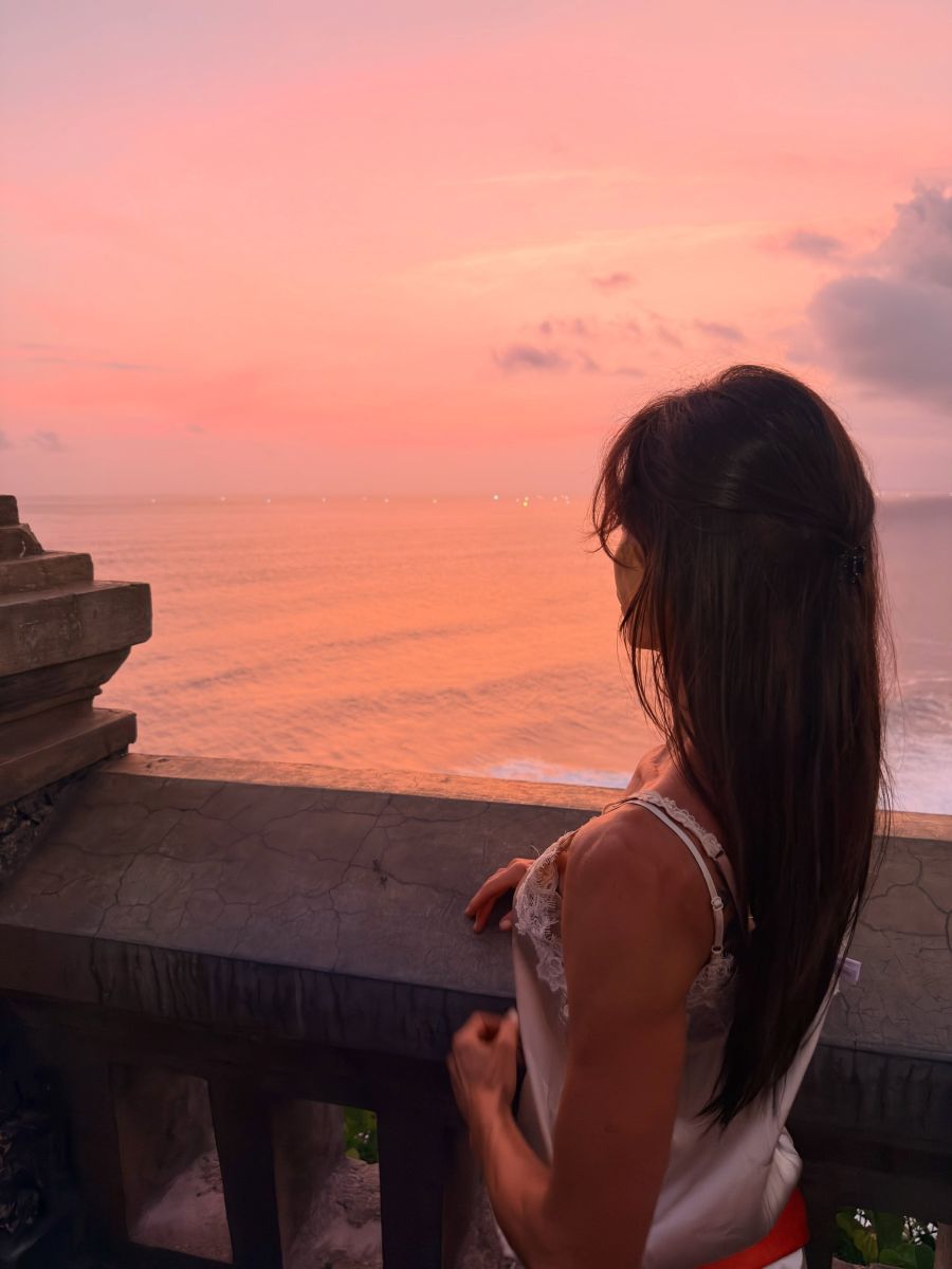 Las vacaciones de María Susini en Indonesia
