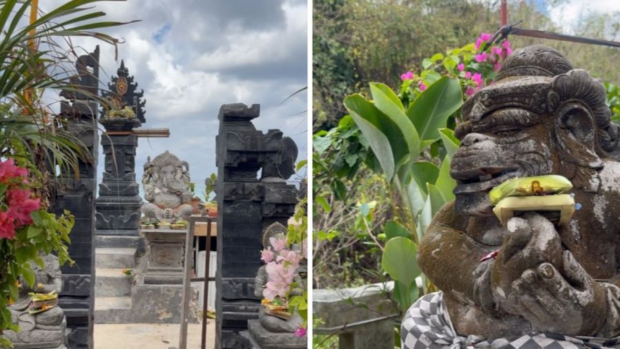 Las vacaciones de María Susini en Indonesia