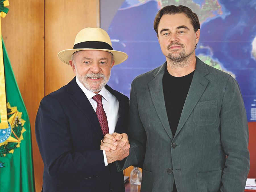 Leonardo Di Caprio y Lula Da Silva