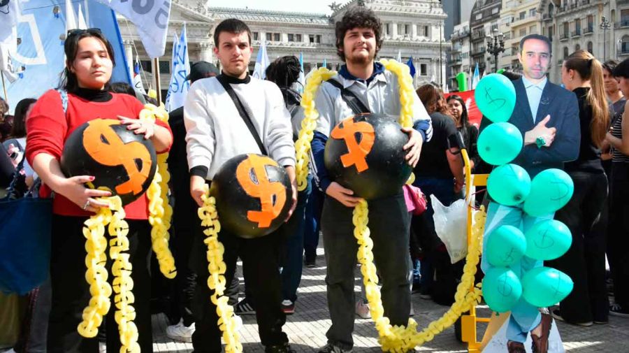 Marcha deudores de billeteras virtuales y discapacidad