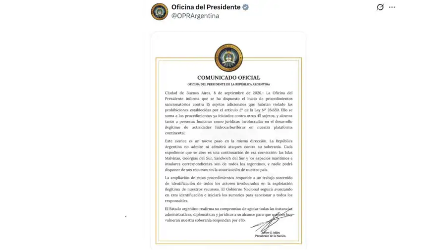 Oficina del Presidente X 08092026