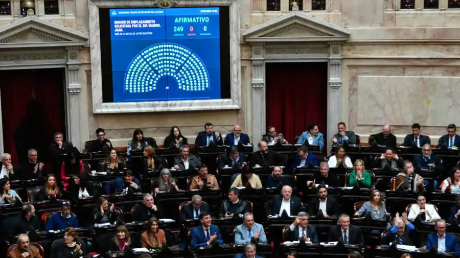 Sesión en Diputados