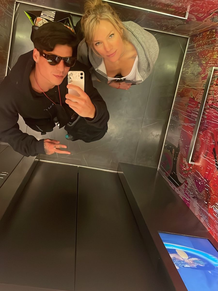 Virgina Da Cuhna y su novio Samir