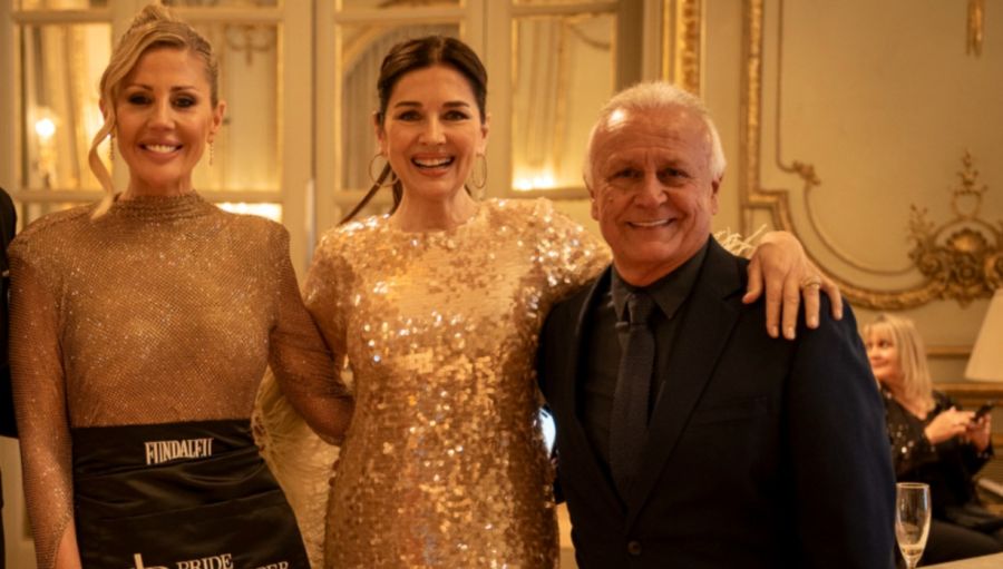 Barbie Simons, Andrea Frigerio y Miguel del Sel en la 27ª edición de la gala solidaria de Fundaleu
