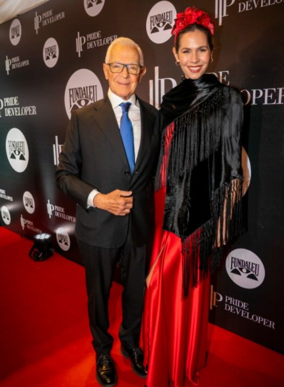 Eduardo Costantini y Elina en la 27 edición de la gala solidaria de Fundaleu