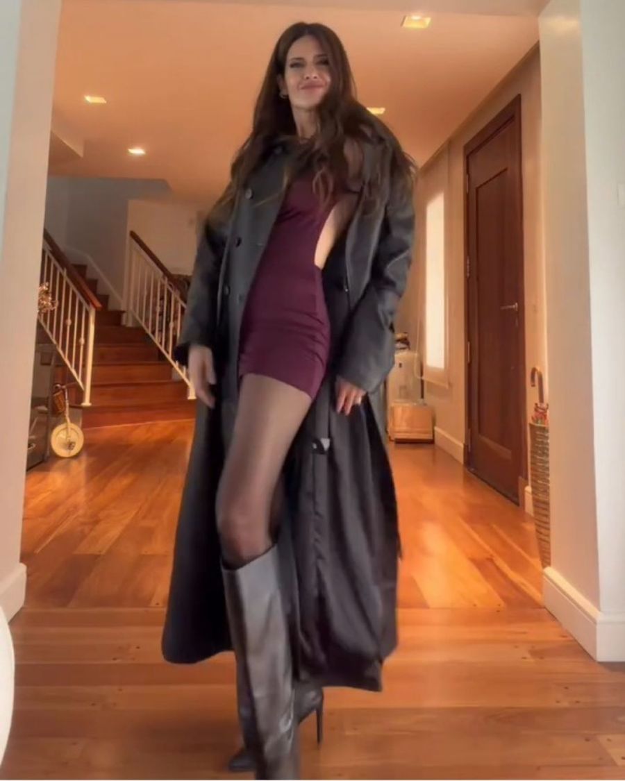 Isabel Macedo lleva la tendencia del cuero