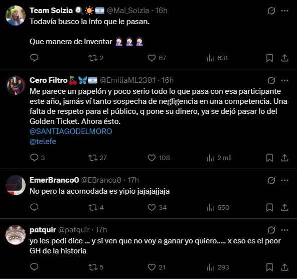 Las acusaciones de fraude por parte de los fanáticos tras el audio filtrado de Sol Abraham en Gran Hermano