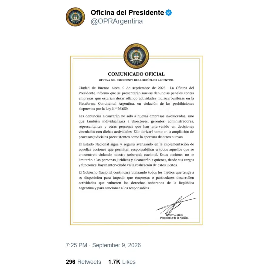 Nuevas sanciones contra empresas en Malvinas