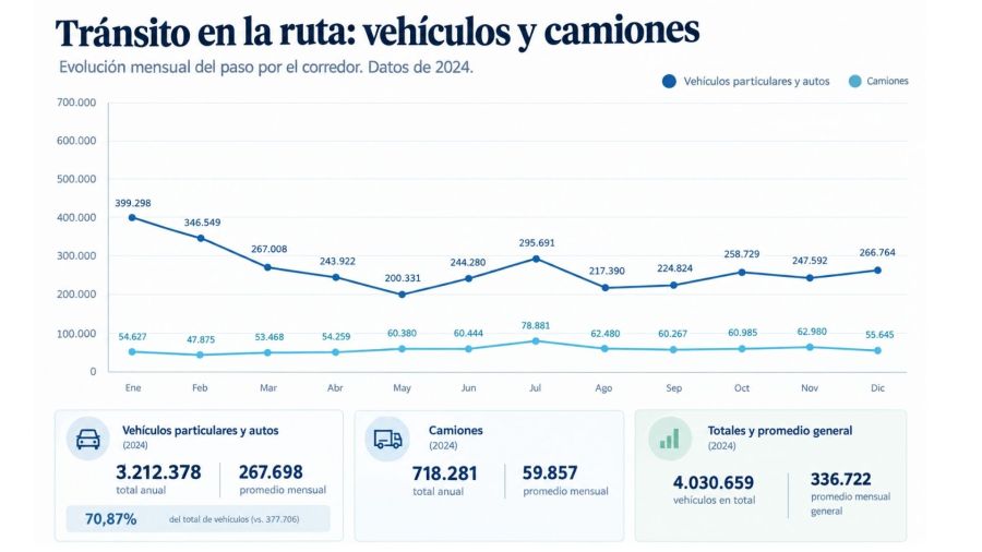 Estadísticas paso de vehículos tramo Centro