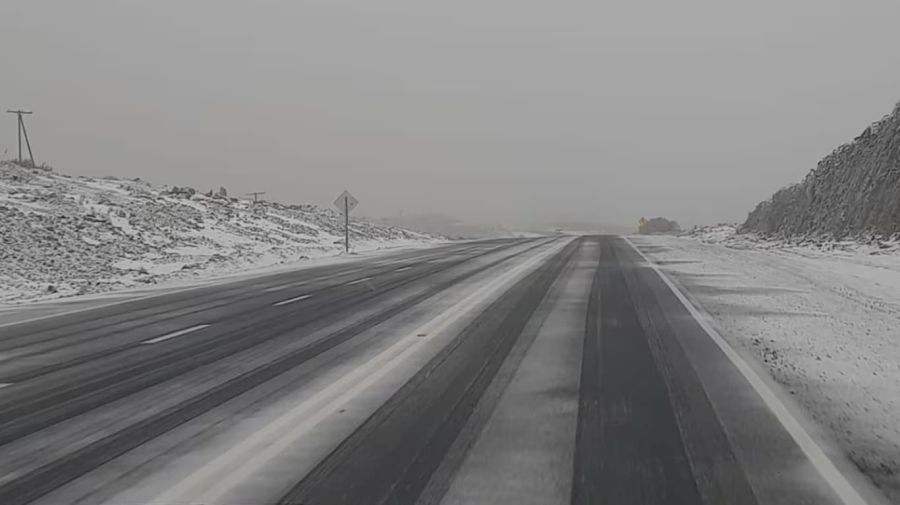 La nieve cubrió las Altas Cumbres de Córdoba.
