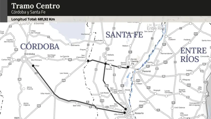Tramo Centro adjudicado para Mogetta SA