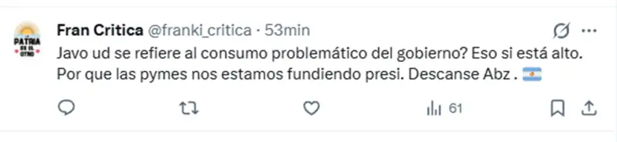 Algunas de las respuestas al festejo libertario del