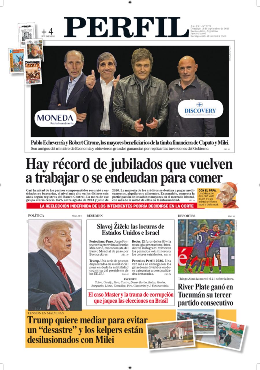 La tapa del domingo 13 de septiembre de 2026