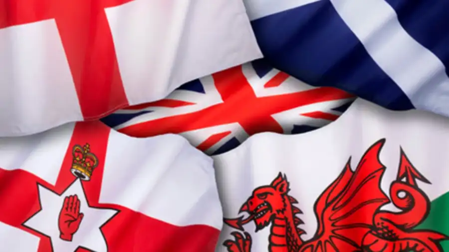 Las banderas del Reino Unido.