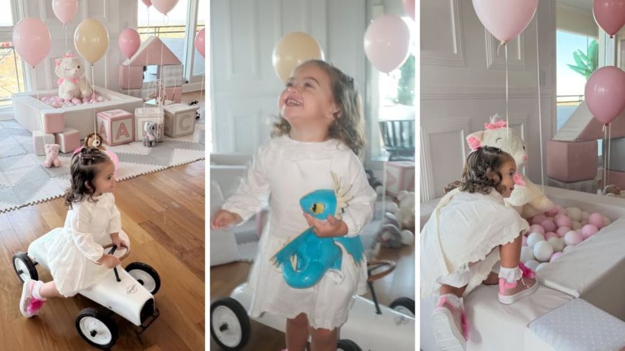 Olivia, la hija de Sofía Calzetti y el Kun Agüero