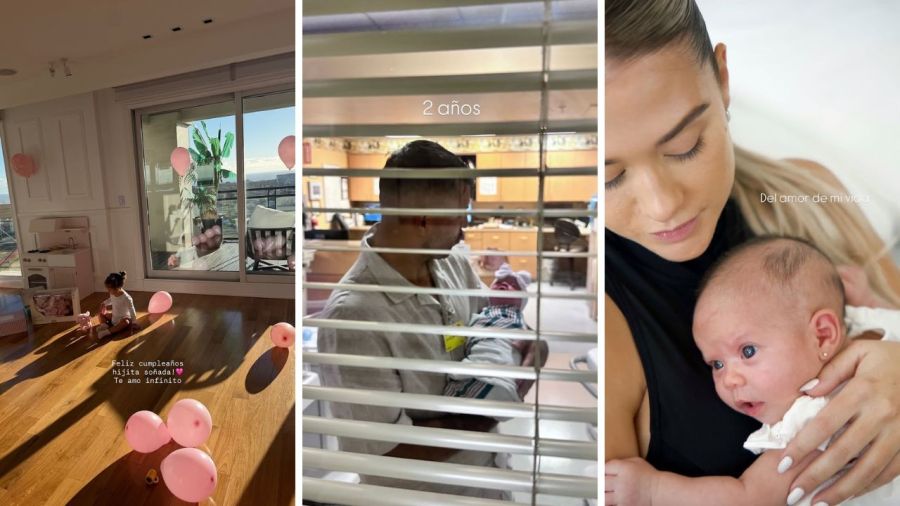 Olivia, la hija del Kun Agüero cumplió 2 años