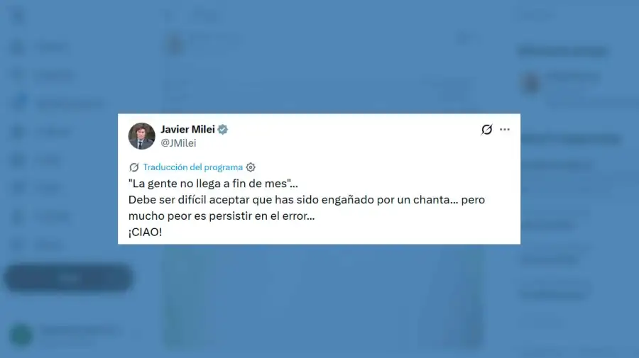 X Javier Milei