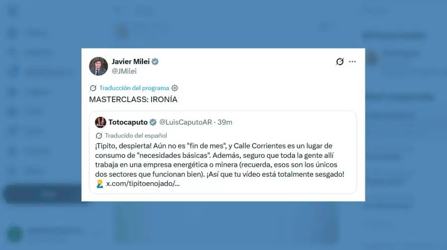 X Javier Milei