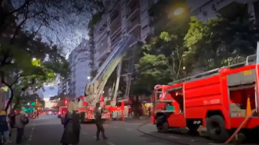 Incendio en Recoleta