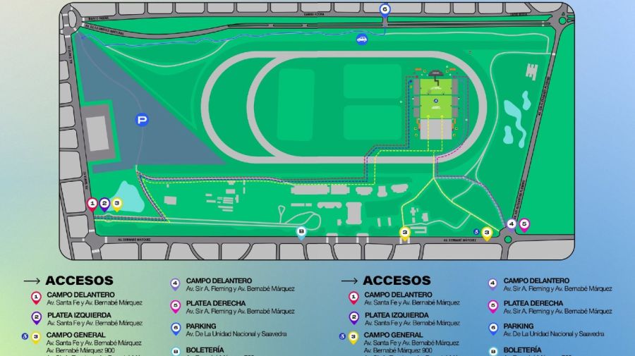 Ingresos principales al Hipódromo de San Isidro para ver a Stray Kids