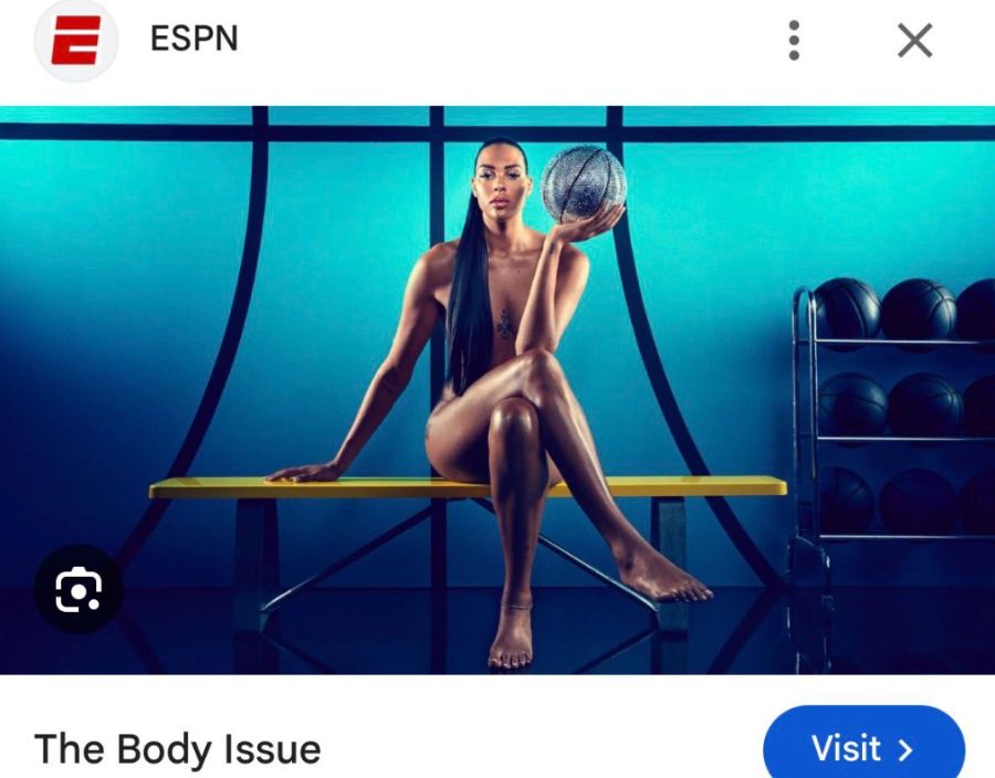 la jugadora de baloncesto profesional Liz Cambage durante su sesión fotográfica para la edición especial ESPN Body Issue 2019