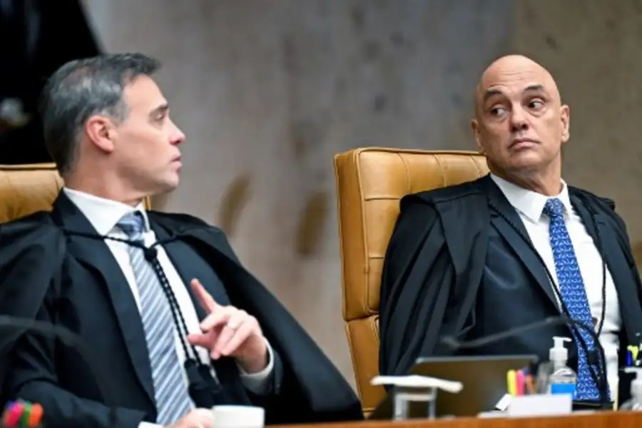 Alexandre de Moraes y André Mendonça, jueces del Supremo Tribunal Federal de Brasil